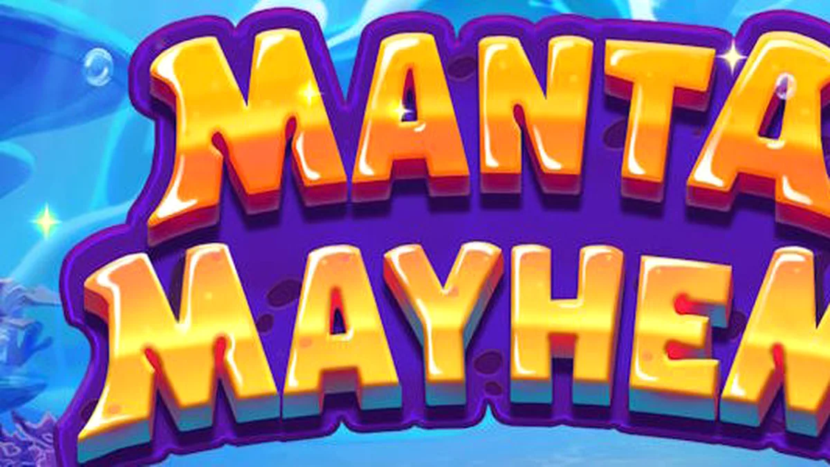 Karakter makhluk laut lucu dalam permainan slot Manta Mayhem