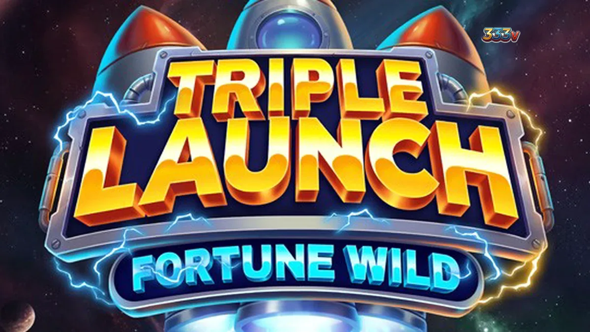 Tampilan visual futuristik dari slot Triple Launch Fortune Wild